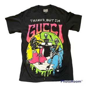 Market (aka Chinatown Market) "Thanks But I'm Goochi" Black T-Shirt, Size Small
